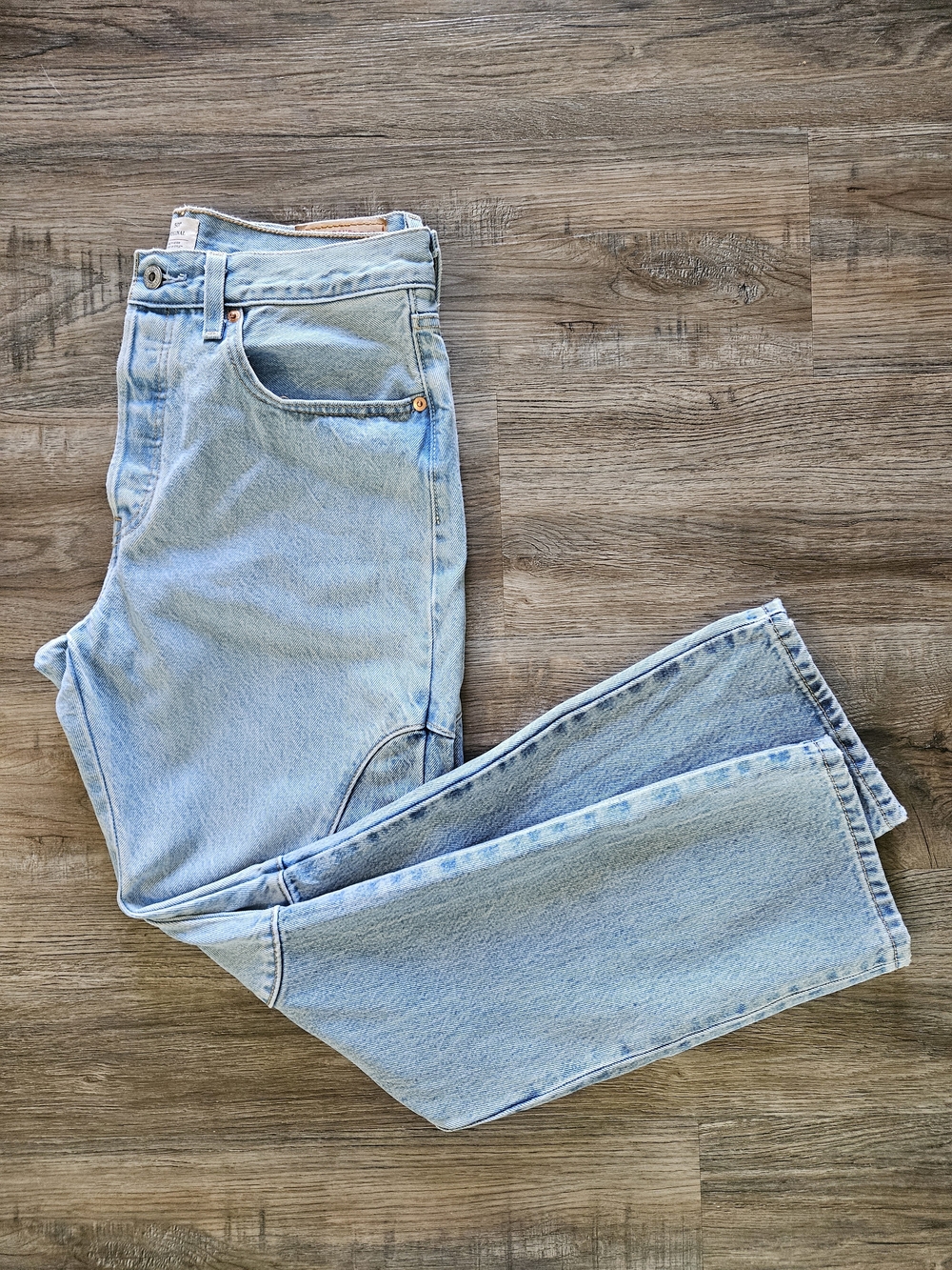 Levi's Womens 501 Original Chaps Two Toned Denim Jeans - Size 30x30